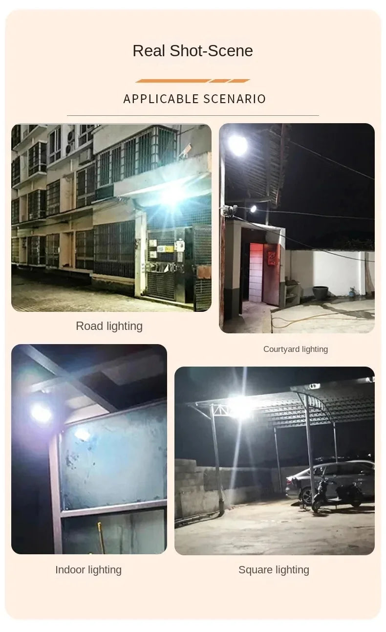 Foco Solar LED con Panel Solar IP67